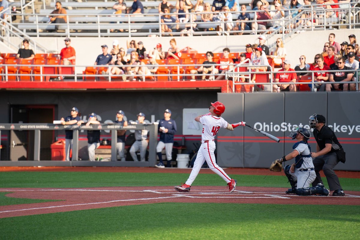 Watch it and wave good bye 👋 @OhioStateBASE | #GoBucks