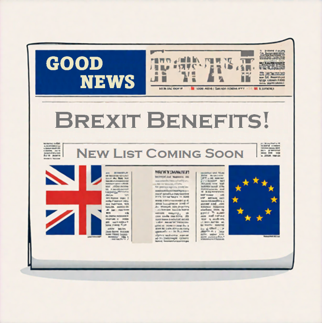 DID YOU KNOW?

That since leaving the EU, the UK has been able to reform reporting requirements around the Working Time Directive, which has reduced costs for businesses by up to £1 Billion a year.

NEW BENEFITS LIST - COMING VERY SOON!