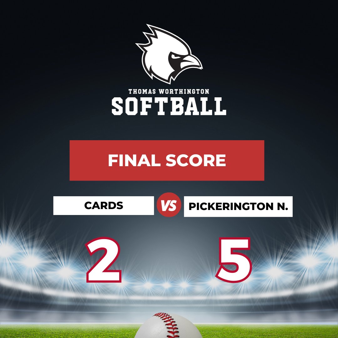 The Cards fell just short in a hard-fought battle tonight with Pickerington North 5-2. Aly Taylor provided the pop in the middle of the lineup, knocking in both Red Bird runs. Taylor Richards had the only other hit for TWHS.