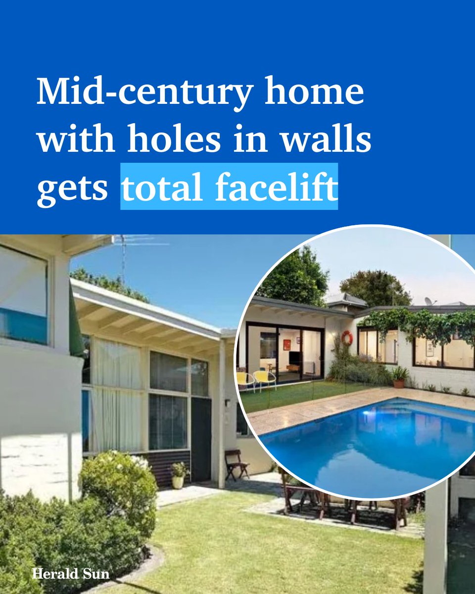 When the owners of this Bayside pad bought the home, you could see through the plaster. Now they’ve transformed it, keeping as closely as possible to the 1960s floorplan > bit.ly/4a7gddM