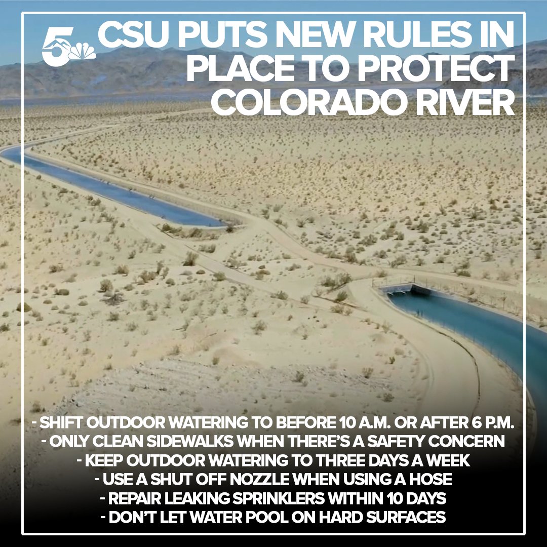 These rules start today and last through October 15. Breaking any one of these guidelines will result in a $100 fine.

More at: tinyurl.com/55rjxxux

#coloradosprings #coloradoriver #waterwise