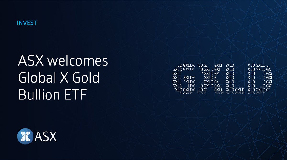 ASX welcomes Global X Gold Bullion ETF. Congrats @globalxetfsau on GXLD being admitted to ASX! We wish you well for the future. bit.ly/3w6KLyz #ASXBell