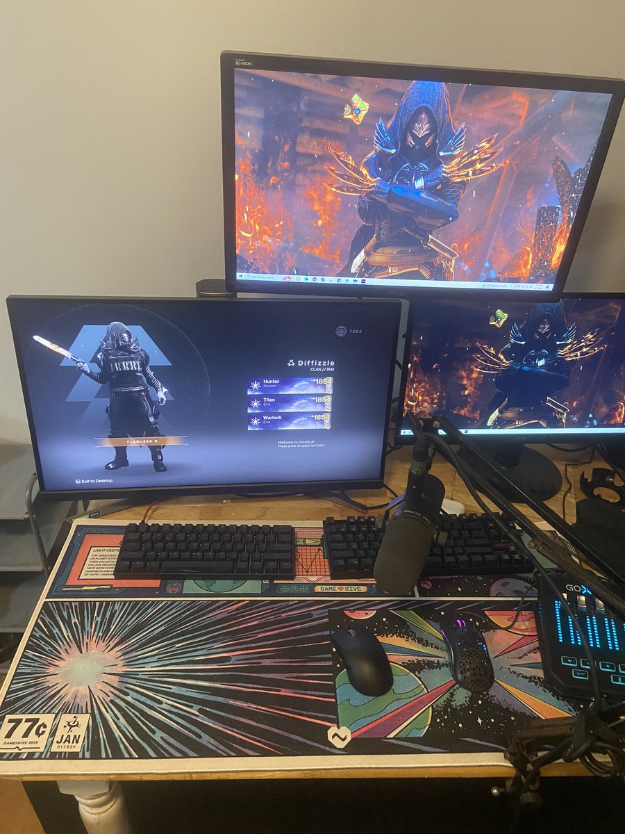 Thanks for the new mousepad @BungieLove #bungiecreator  ❤️🔥

I’m happy to help a cause greater than myself and be apart of such an amazing community! 🤝