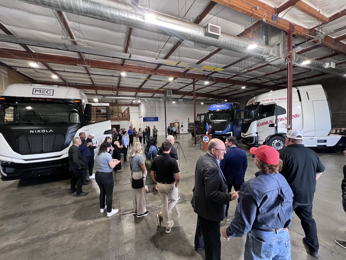 We're thrilled to join @etherotrucks, a valued member of the Nikola sales and service dealer network, in celebrating the opening of their new location in Stockton, California! This expansion means more opportunities for you to explore Nikola's zero-emissions Class 8 trucks,…