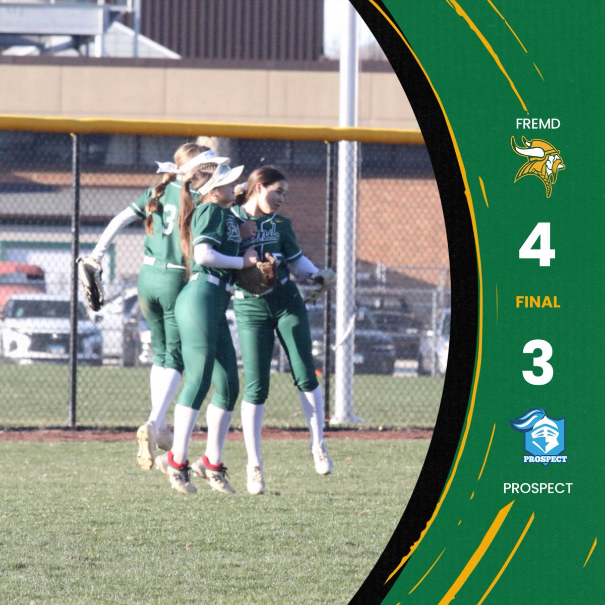 Fremd Softball (@fremdsoftball) on Twitter photo Vikes earn a win in a tight MSL crossover game against Prospect!
Friday is our Senior Night! Come cheer on our wonderful seniors as we take on Conant!
<a href="/FremdAthletics/">Fremd Athletics</a> | #MightyAreTheWomen Vikes earn a win in a tight MSL crossover game against Prospect!
Friday is our Senior Night! Come cheer on our wonderful seniors as we take on Conant!
<a href="/FremdAthletics/">Fremd Athletics</a> | #MightyAreTheWomen