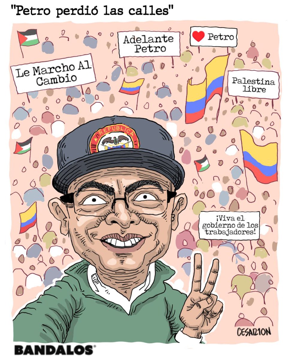 “Petro perdió las calles”

#Caricatura para #Bandalos de @DeZurdalAngulo