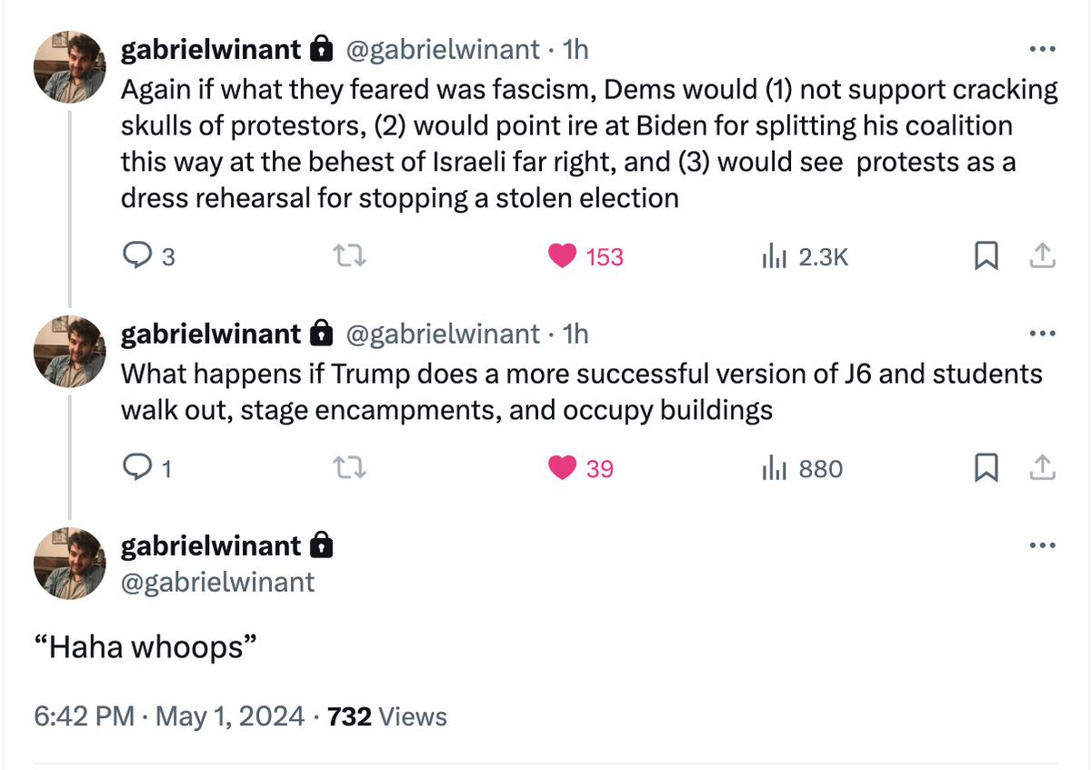 I say this a lot, but Gabe is right: the state and national Dems are setting the precedents now for any crackdown under a second Trump administration.