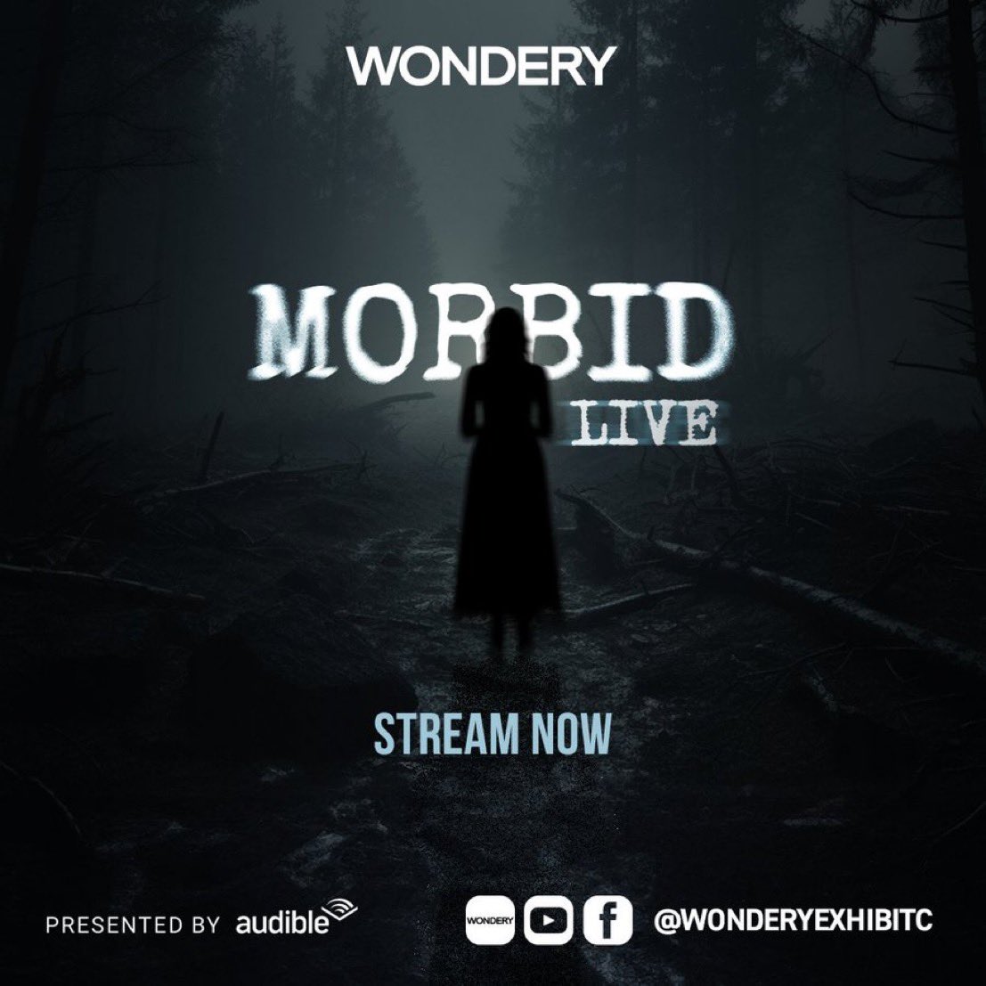 Weirdos, livestreaming has begun! Tune in now to catch @AMorbidPodcast's 'Queens Of Hell' event with @audible_com. Watch it live at wondery.com/morbidlive