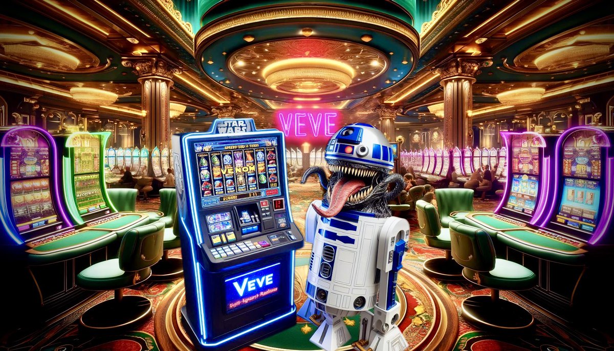 #R2D2 #Symbiote ☣️ At the #veve casino 🎰