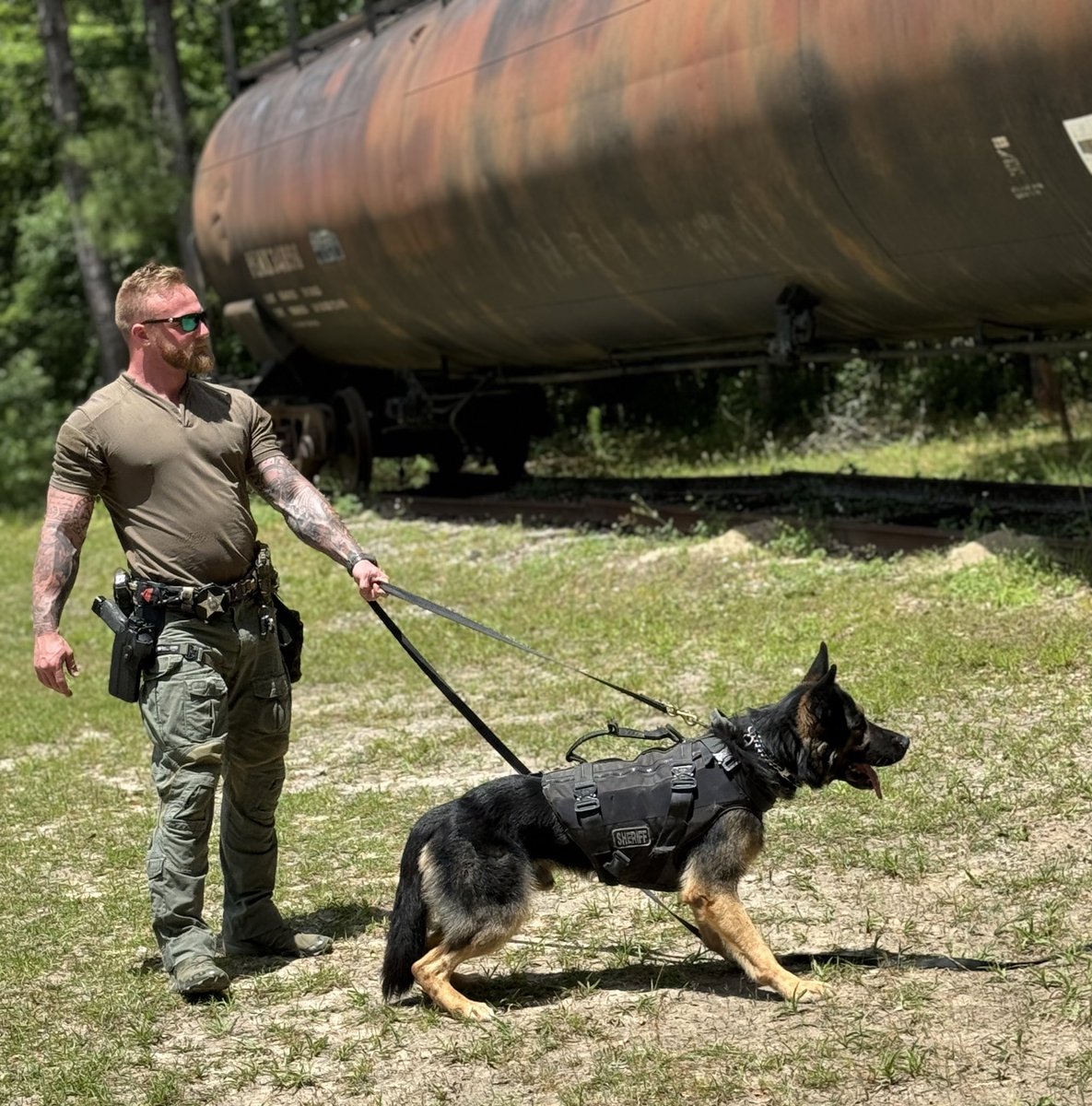 I’ll be sharing lots of K9 Ronin from over the years in preparation of his upcoming retirement! Here’s one from TODAY!!! (Photo/video 11 of ??)