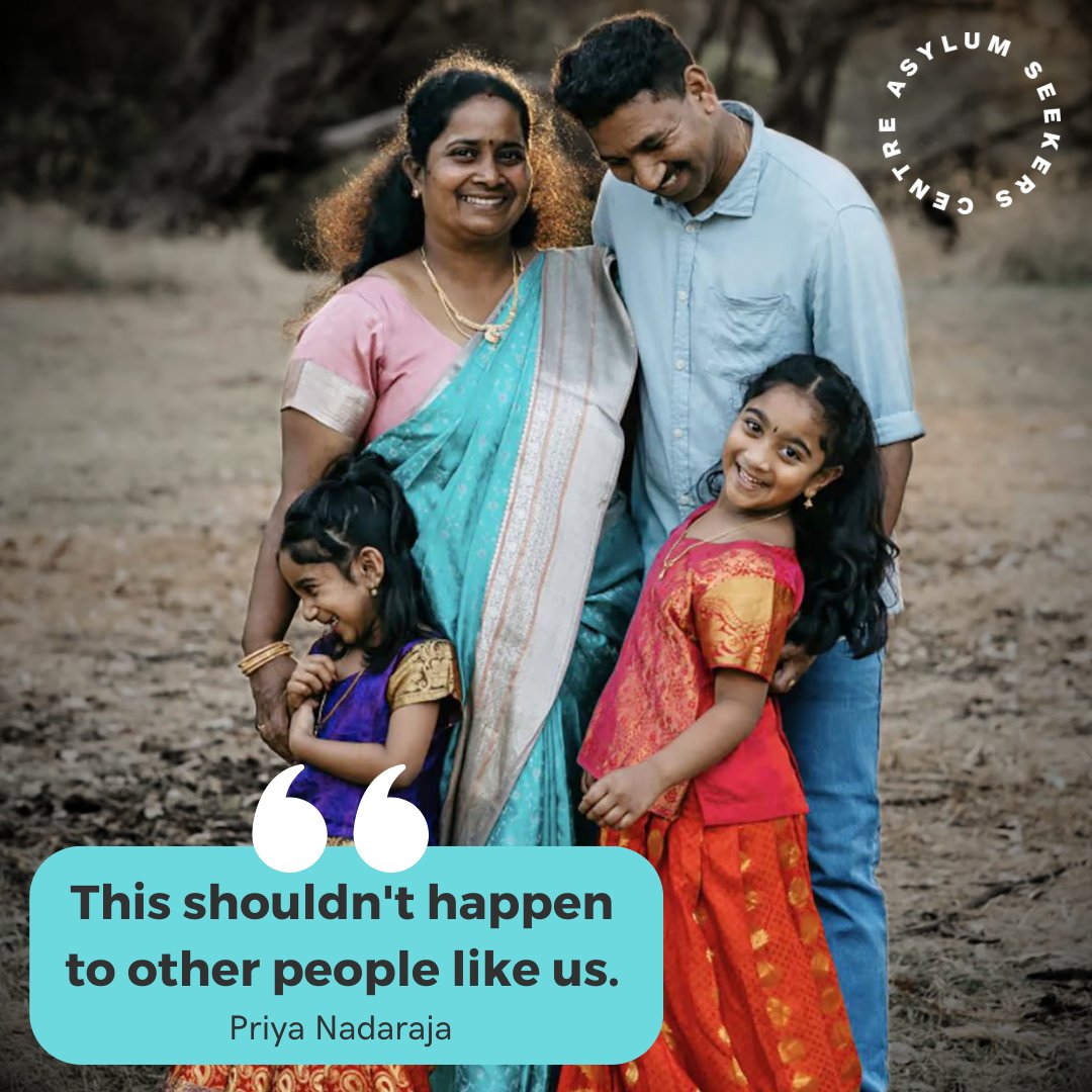 Home to Bilo campaigners and the Nadesalingam family called on the Albanese government to drop the deportation bill immediately. 🔗 Read the Biloela family's call to action: loom.ly/47dgmF0 📩 Email your Senator and ask them to vote against this bill.