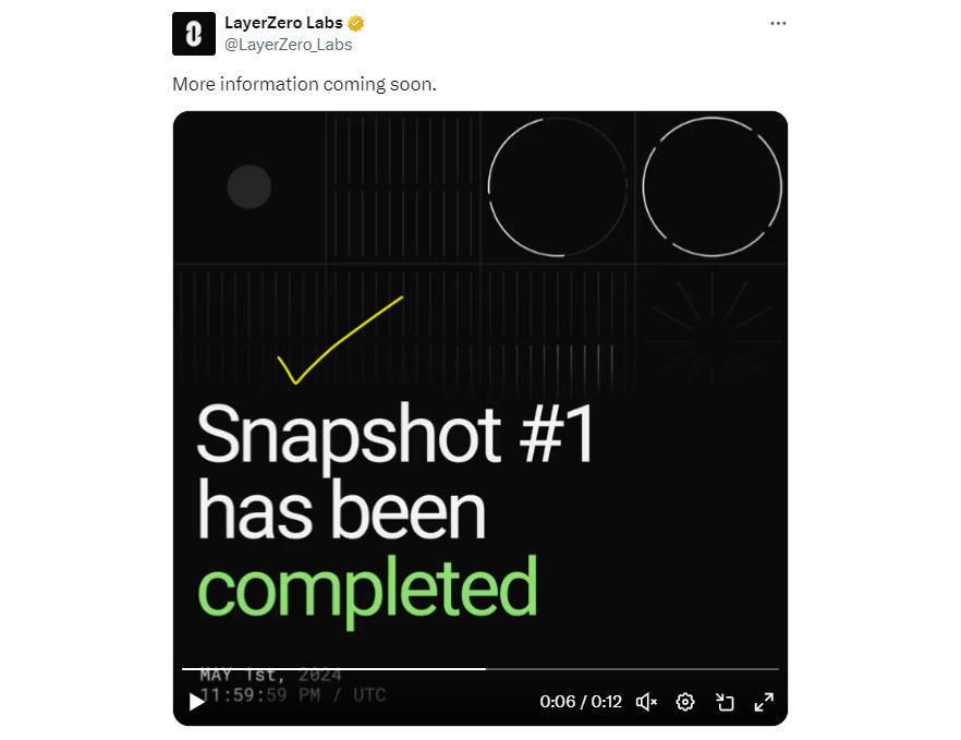 LayerZero Snapshot Taken!!! 🤩🪂 Official post: x.com/LayerZero_Labs… Are you ready!!! 😁