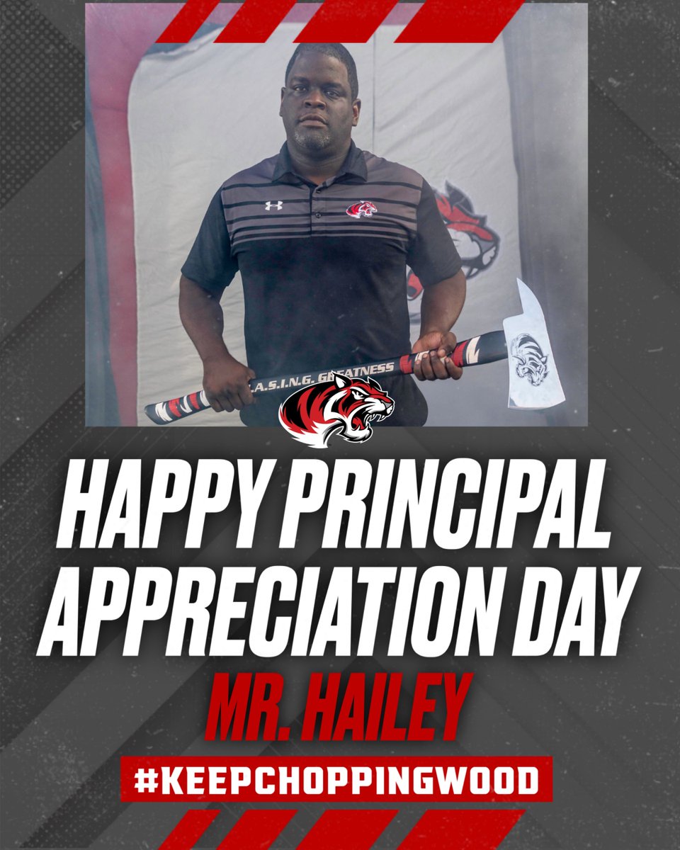 Happy Principal Appreciation Day to our LEADER Mr. Hailey! <a href="/CSOSUAVE17/">Mr. Hailey</a> 

We appreciate everything you do for our program!

#KeepChoppingWood 🪓
#BengalExcellence 🐅