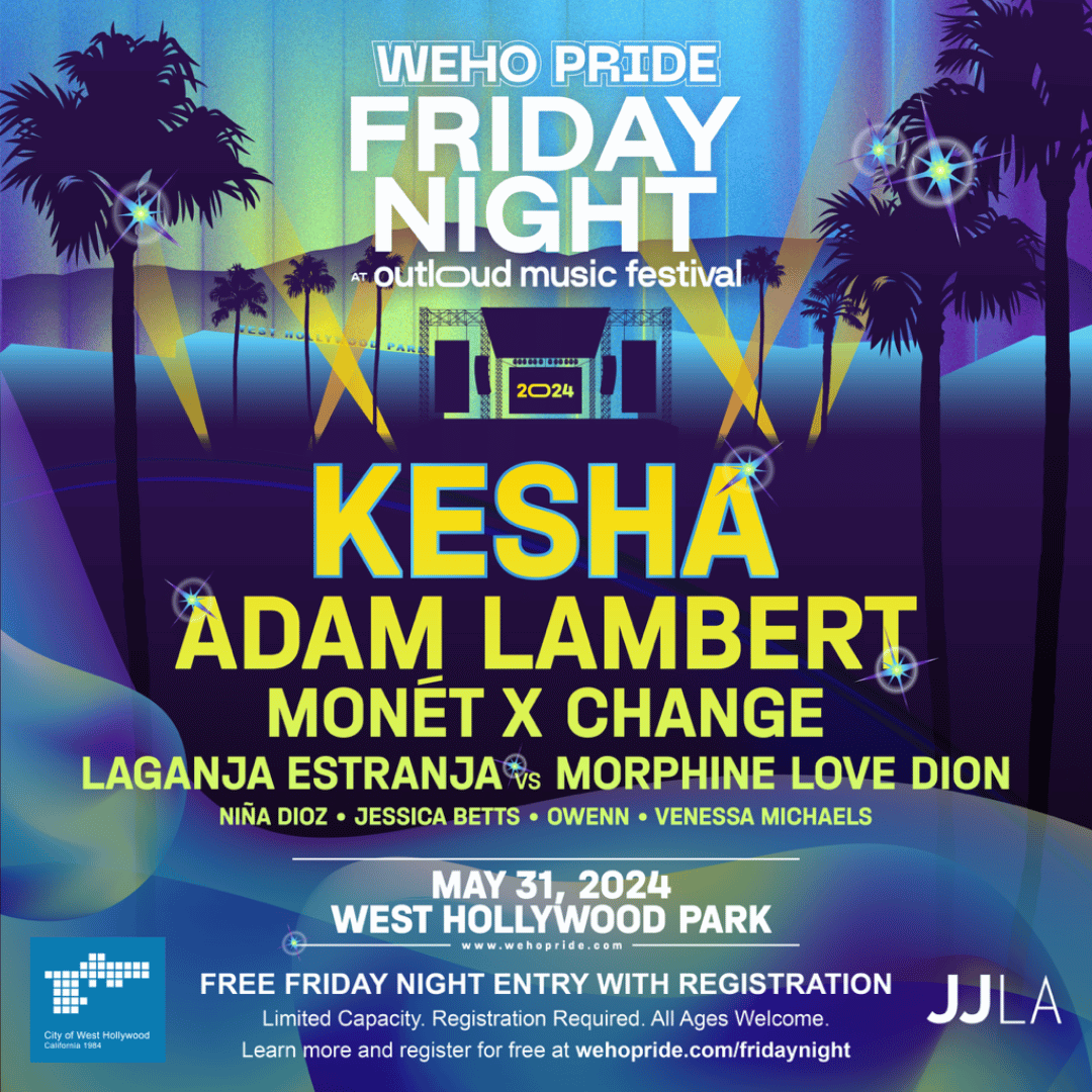 Friday Night at OUTLOUD is going har-har-har, ha-ha-hard!!! 🌈 Kick off WeHo Pride weekend with Kesha, Adam Lambert, Monét X Change, and a lineup full of fabulousness! The best part is...it's FREE! Registration goes live this Friday; space limited. ℹ️ wehopride.com/fridaynight