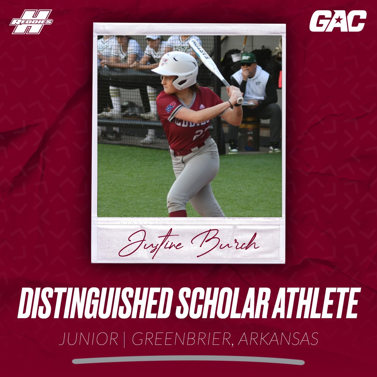 Congratulations to Justine Burch on being named a GAC Distinguished Scholar-Athlete! 📚

#NoMereBeast