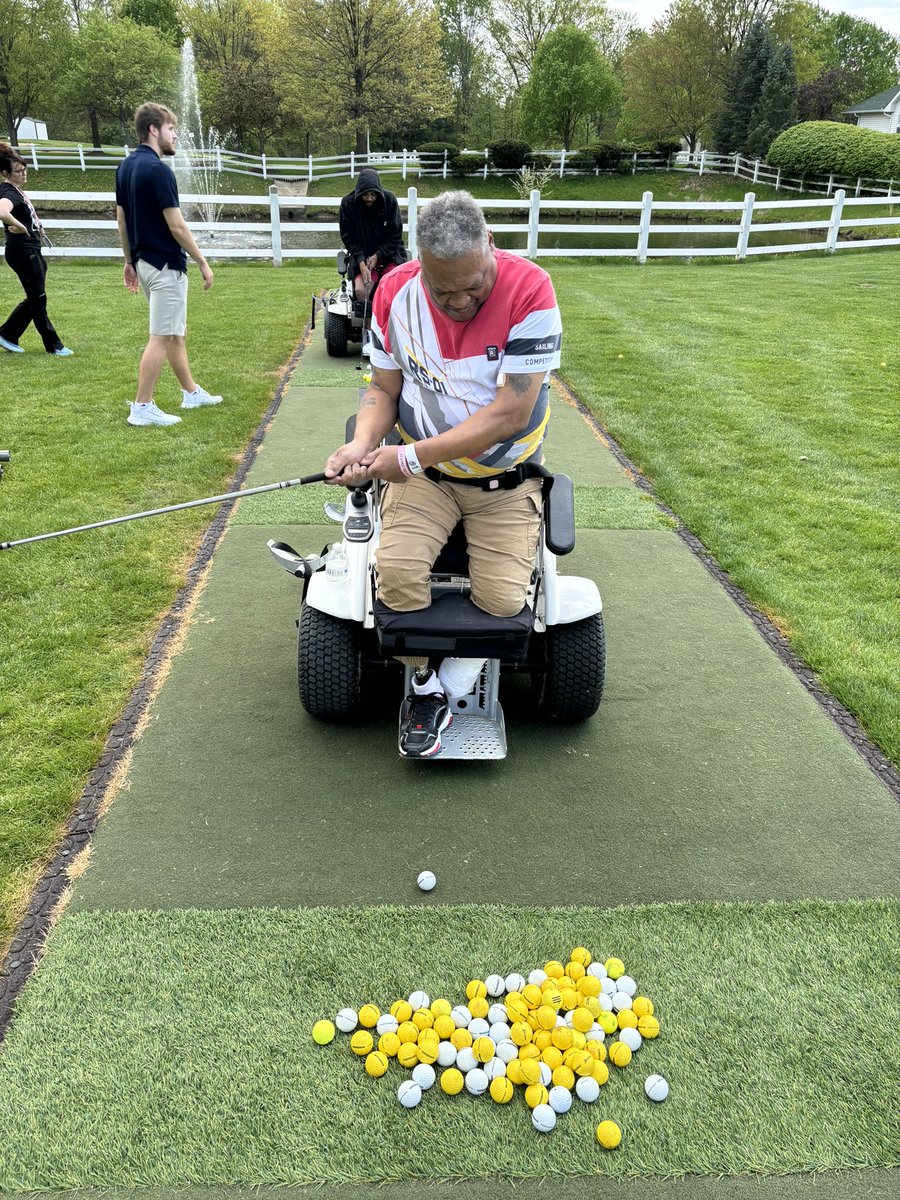 Always a fun day when our friends from the VA join us on the links! #weloveourveterans #changingcourseimprovinglife #adaptivesports #adaptivegolf