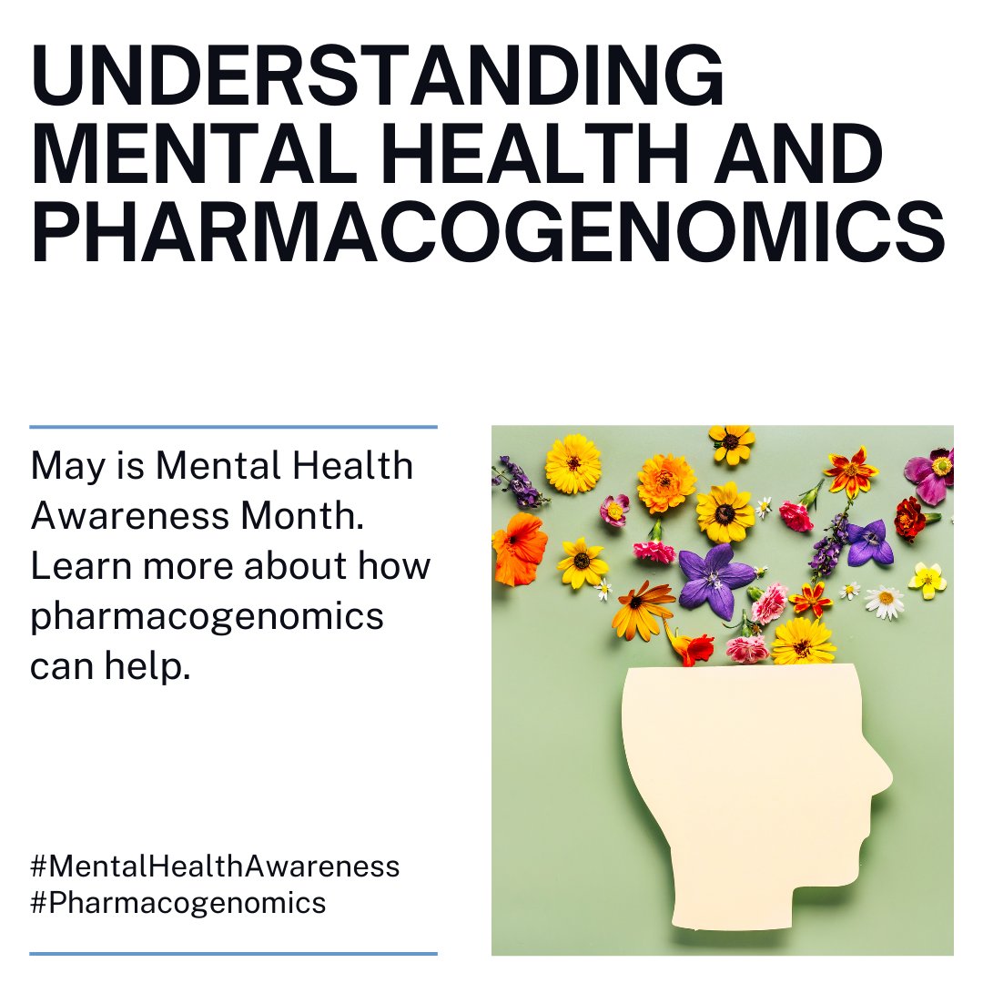 May is #MentalHealthAwarenessMonth 🧠  Did you know #pharmacogenomics can be particularly useful in helping guide treatment for major depressive disorder? See comments for links to some of these studies, as well as to #CPIC PGx guidelines