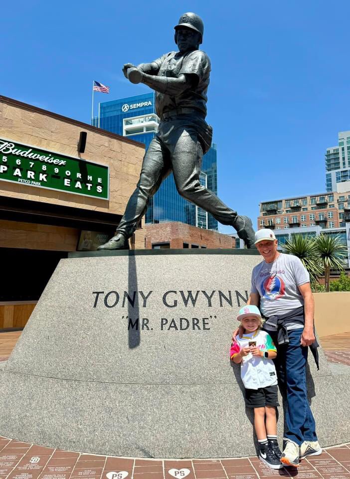 The first game with my Grandson was perfect. I took him to learn about one of the greatest players and teammates I spent 20 years with, he saw a great game,we ate lots of ice cream and Cracker Jacks. The Sun was shining in San Diego. It’s been a perfect day.