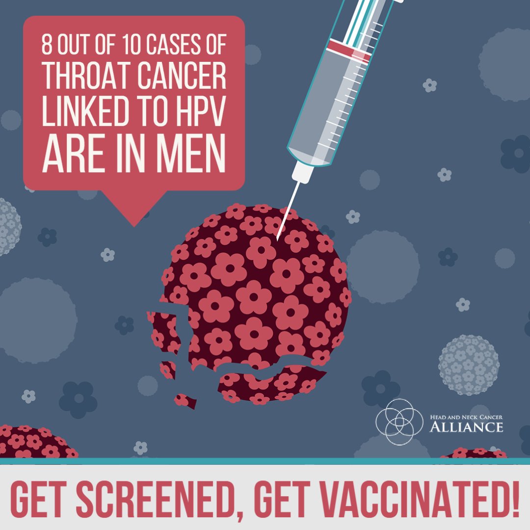 HPV is the most common sexually transmitted infection in the US. Get vaccinated and get screened! 

Find out more on our website: headandneck.org/hpv-head-neck-… 

#HPV #headandneckcancer #cancerscreening #prevention