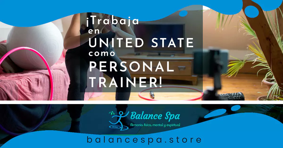 « Aquí te comparto Tres (3) Cursos y Ofertas de Empleo como Personal Trainers en los Estados Unidos, además de información y consejos útiles que te servirán para convertirte... Origen » #BalanceSpa balancespa.store/trabaja-en-uni…