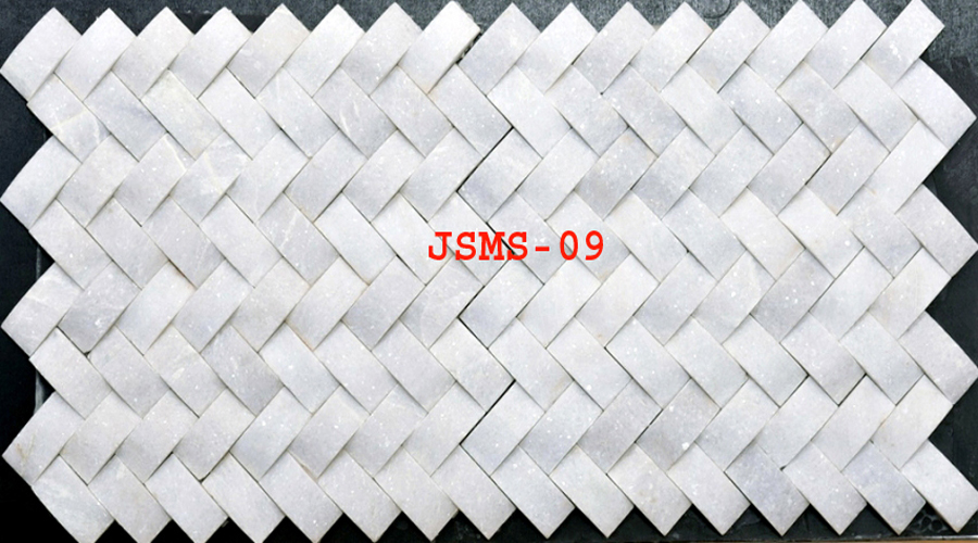 Add the white marble 3D cladding stone tile design in your living room. It will gain you the attention and admiration of a lot of your visitors and guests. #WhiteMarbleCladding #3DStoneTiles #InteriorDesign #ExteriorDesign #MarbleMosaicTiles #WallCladding #UniqueTiles #HomeDecor