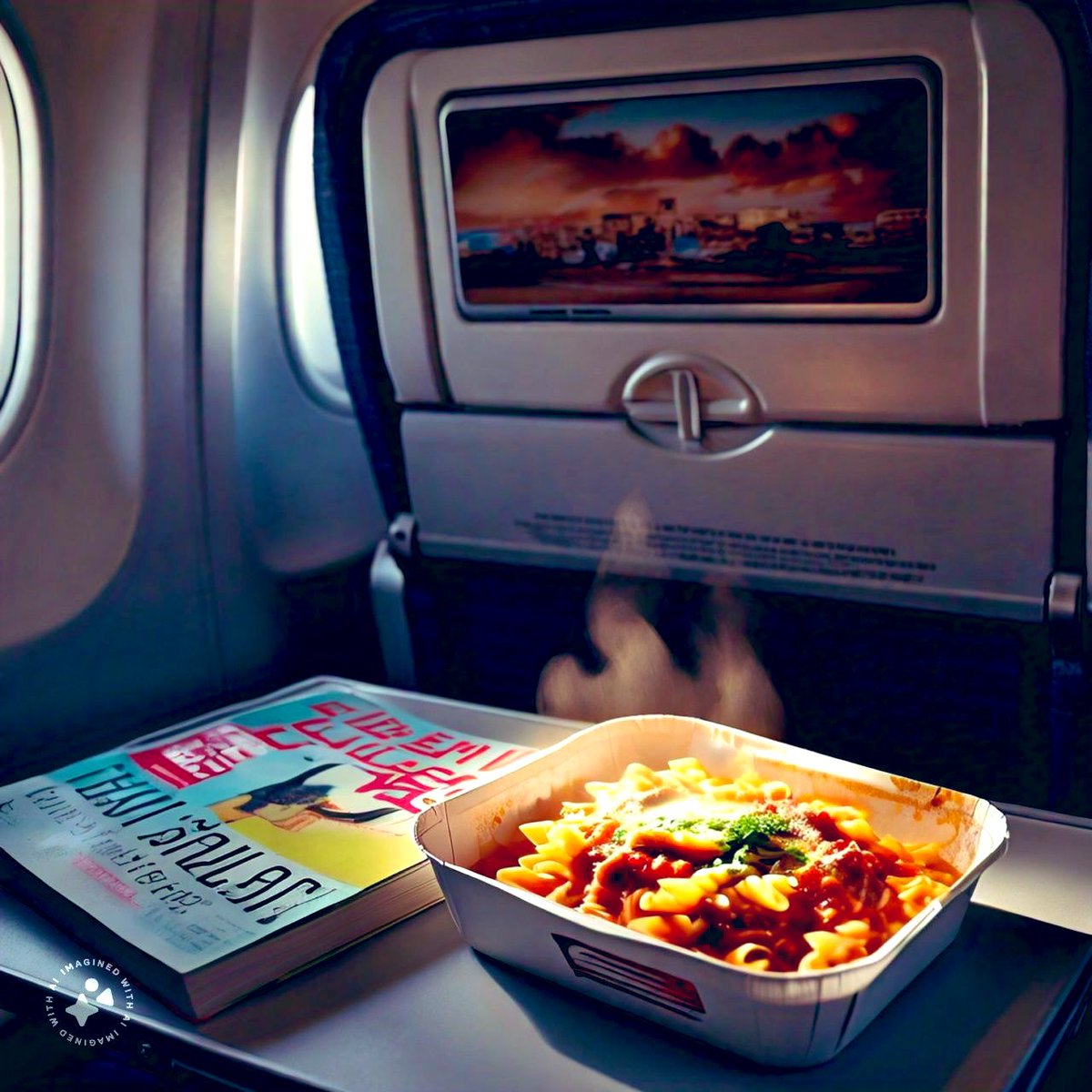 Big shoutout to @united from all of us vegetarians who are always on the go! 🌱✈️ No more rushing for good veggie options at the airport. Loving the hot pasta on your inflight menu! 🍝 #TravelTreats #VegetarianFriendly” Image courtesy Meta AI