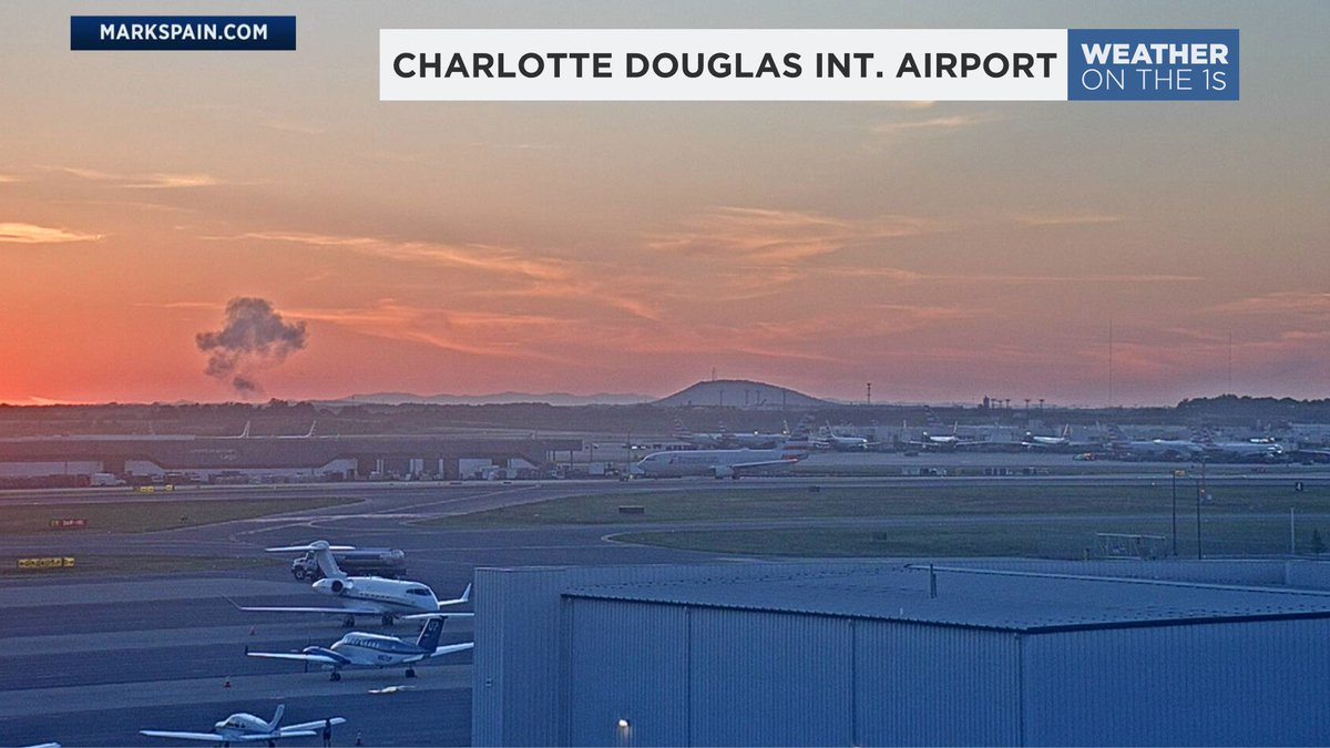 A nice sunset in the Charlotte area on Wednesday evening. #SpectrumNews1 #ncwx