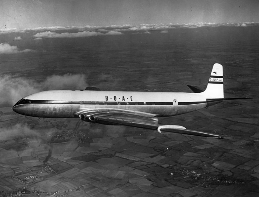 May 2, 1952 – A De Havilland 'Comet-1' makes the first jetliner flight with fare-paying passengers, from London to Johannesburg. The beginning of a new era in passenger aviation