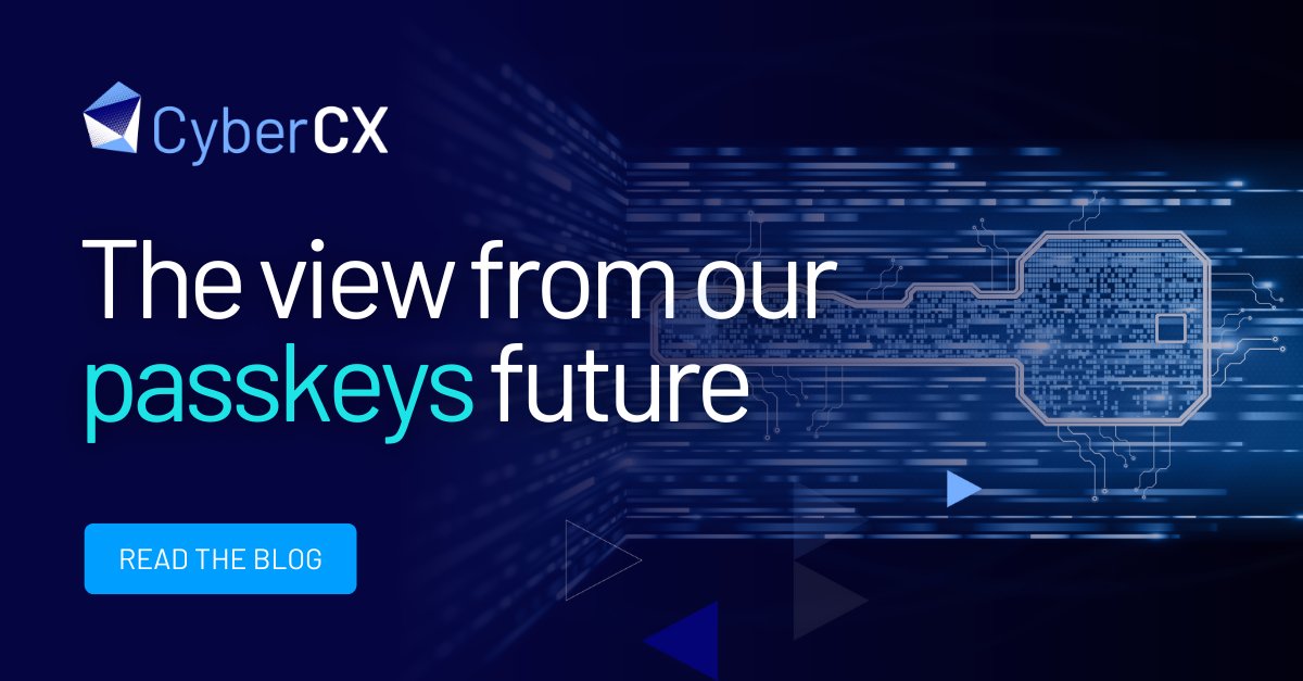 On #WorldPasswordDay, CyberCX's @jlaundry explores why we're gearing up to say goodbye to passwords, and projections for the future as we prepare for a shift towards passkeys. Read the blog here: cybercx.co.nz/blog/the-view-…