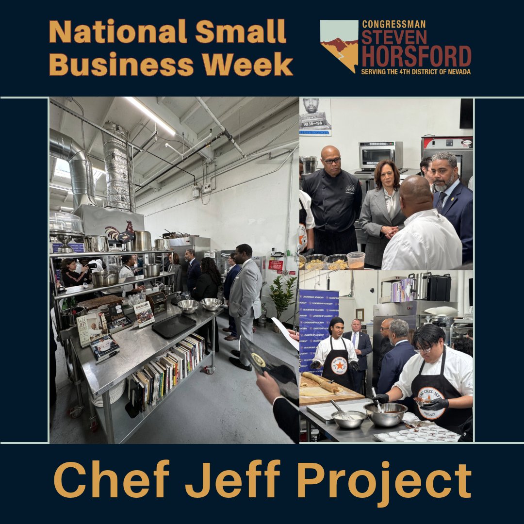 I'm highlighting the @ChefJeffProject, who provide underprivileged youth with culinary & hospitality training to overcome employment barriers. Thank you to Chef Jeff Henderson & his team for their dedication to providing opportunities and commitment to the #NV04 community.