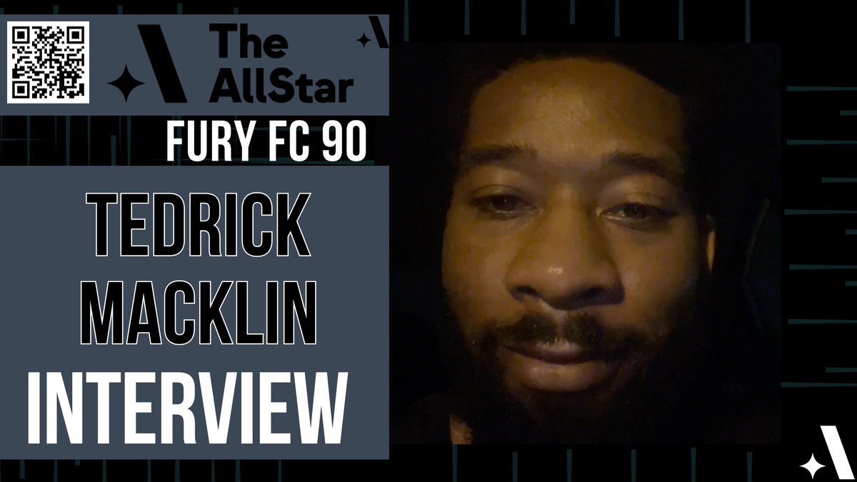 Had a great convo with Tedrick Macklin for @TheAllStarSport The undefeated lightweight prospect explains implications in main event at #furyfc90, breaks down Devon Dixon matchup 📺 youtu.be/4Vmj6pjPfsU Download the AllStar app for all things #mma. Breaking news,…