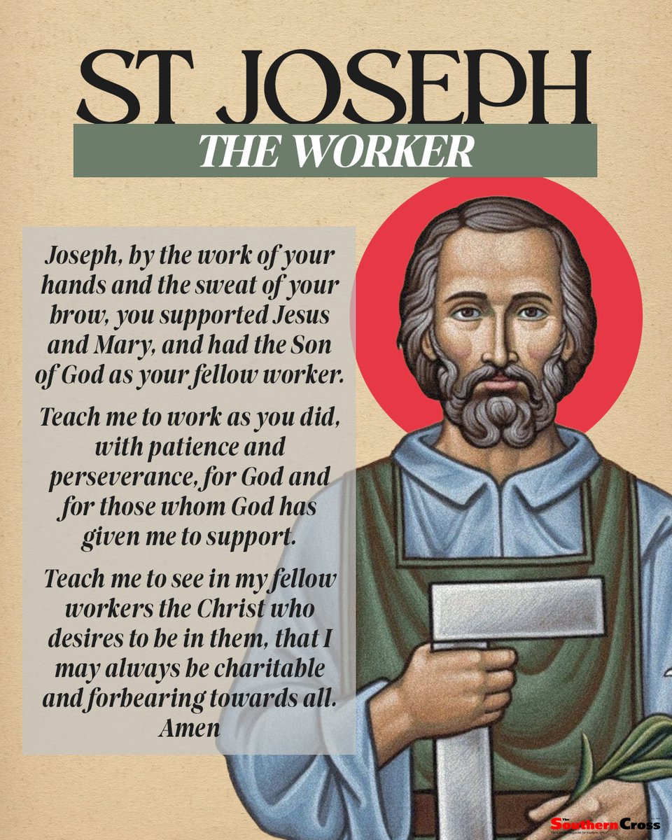 Pope Pius XII knew what message he was sending when he declared May 1st as the feast of St. Joseph THE WORKER! 

Every human deserves dignified work and just compensation!

ncregister.com/cna/the-story-…

#SolidarityForever @CatholicLabor