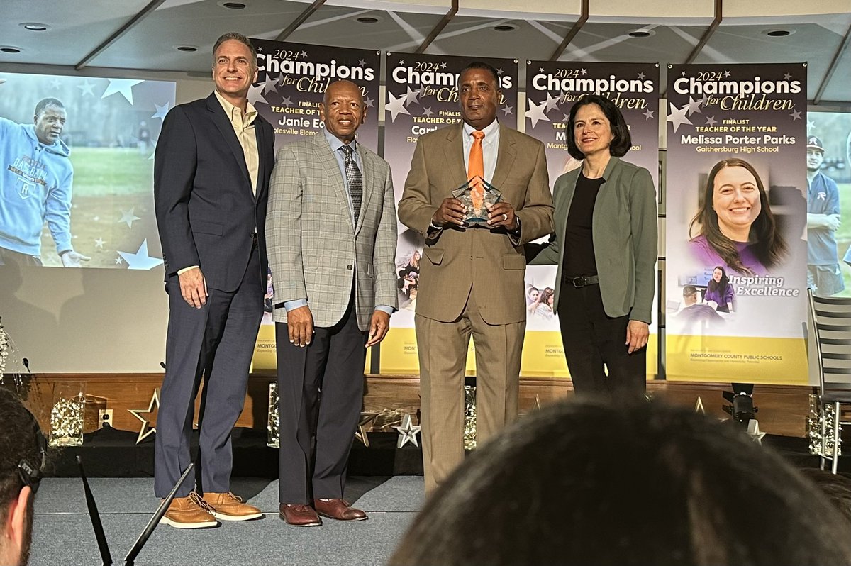 Congratulations to our @MCPSAthletics R.A.I.S.E. Champion of the Year-Mr. Farron Riggs! @_ramsbaseball @friggsworld @RHSRamsAD @MCPSAthletics @MCPS #WeRAISE 🏆