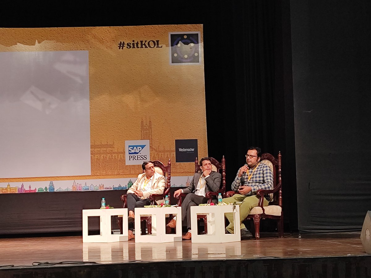 A few glimpses of the panel discussion session at #BiswaBanglaConventionCentre, Kolkata. Thanks to #SAPInsideTrackKolkata for inviting me as a panelist. #SAP #AI #DataScience #SabyasachiMukhopadhyay #ResearchScholar #CCDS @IITKgp #IITKGP #IITKharagpur #KGPIAN #CHANAKYAPhDFellow