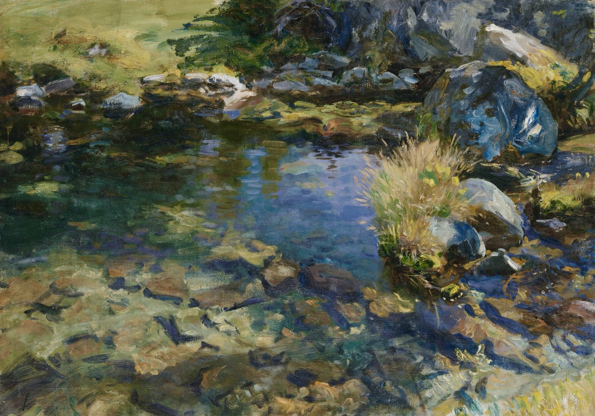 Alpine Pool (1907), by #JohnSingerSargent