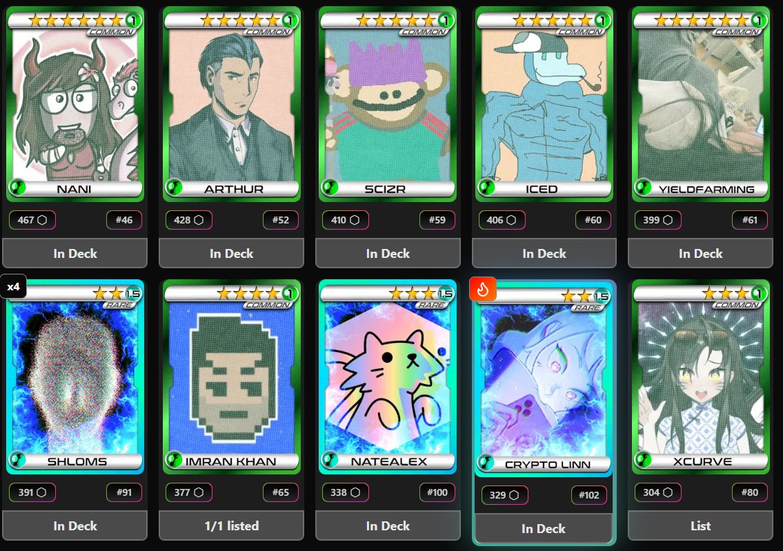 I'm going full on microwave-brain in @fantasy_top_. Ripping packs is addictive AF, and these tournaments are going to slap. Just buy shit and let the dopamine flow. Crypto rewards this.

Take me to the promised land @naniXBT @ScizRtrading @IcedKnife @natealexnft.