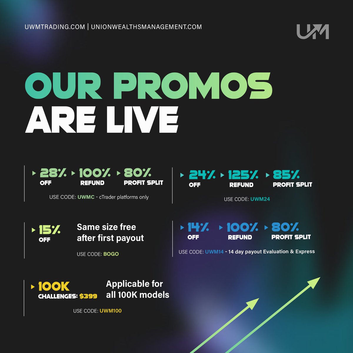 Our promotions 💚 Something for everyone 🚀