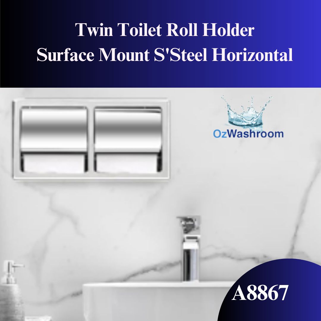Upgrade your bathroom with the Twin Toilet Roll Holder A8867 from Ozwashroom! Convenient, stylish, and fits two rolls. experience. 
buff.ly/3Uq1DZg 
#BathroomUpgrade #FunctionalDesign #ConvenientLiving #HomeEssentials  #ModernBathroom #Ozwashroom #ToiletRollHolder