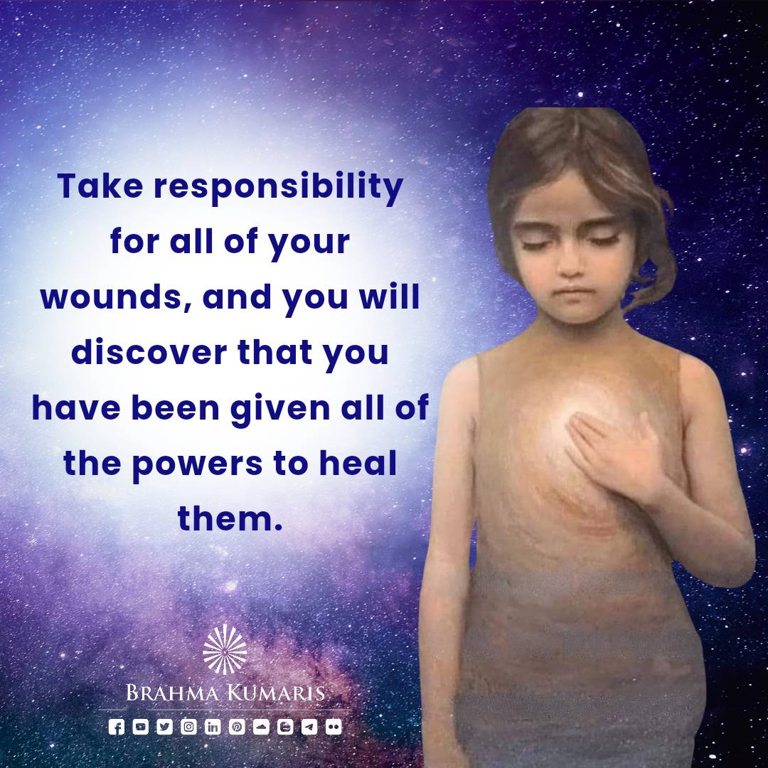 Taking responsibility for everything that has happened to me up to this point frees me from the blame game and victim mentality. This is the first and most important step toward healing because if I can be the cause of my pain, I can also be the source of my healing.