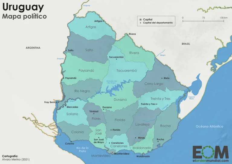 🇺🇾 Uruguay es el segundo país más pequeño de Sudamérica. 👉Pero también es el país de la región con la mayor tasa de alfabetización, según el BM. 👉La mejor democracia, según la EIU. 👉Y tiene el mejor índice de percepción de la corrupción. elordenmundial.com/mapas-y-grafic…