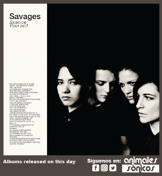 'Silence Yourself', aclamado álbum debut de Savages, fue lanzado el 6 de mayo de 2013, #music #postpunk #alternativerock