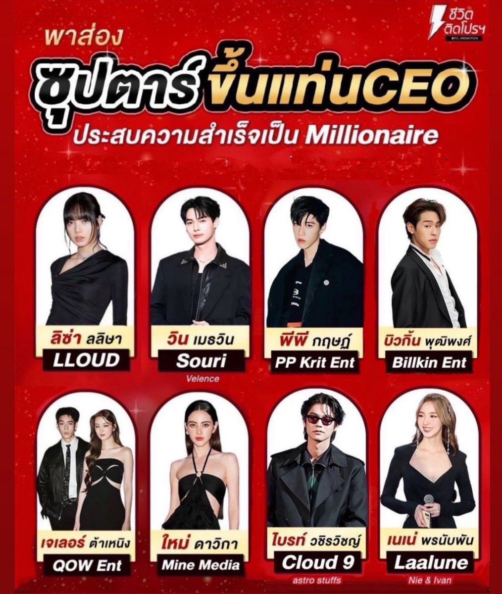From superstar to CEO! #LISA and #WinMetawin just became a millionaire, leading the way in Thailand's business scene. What can't they do?  #LLOUD