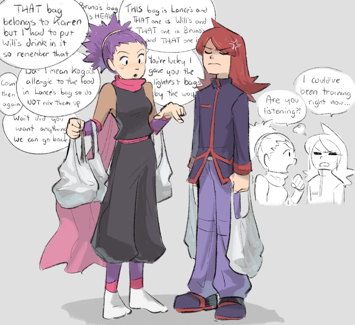 Silver gets dragged along to do lunch runs w janine </3