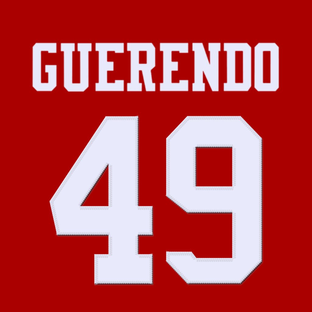 San Francisco 49ers RB Isaac Guerendo (@isaacguerendo) is wearing number 49. Last assigned to Anthony Averett. #FTTB