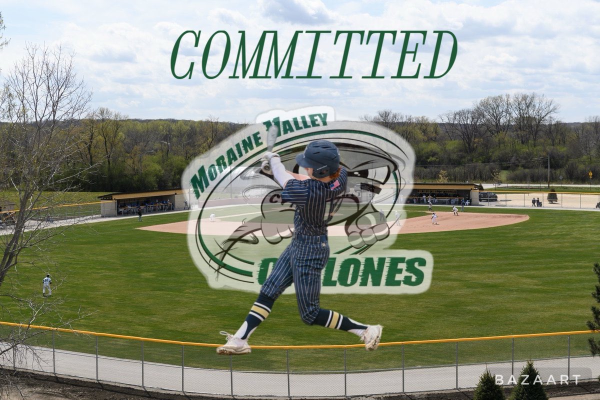 I am excited to announce I will be furthering my athletic and academic career at Moraine Valley. I want to thank my teammates, coaches, and family for all the support over the years. Go Cyclones! @MVCyclones @Lemont_Baseball @RhinoBaseball