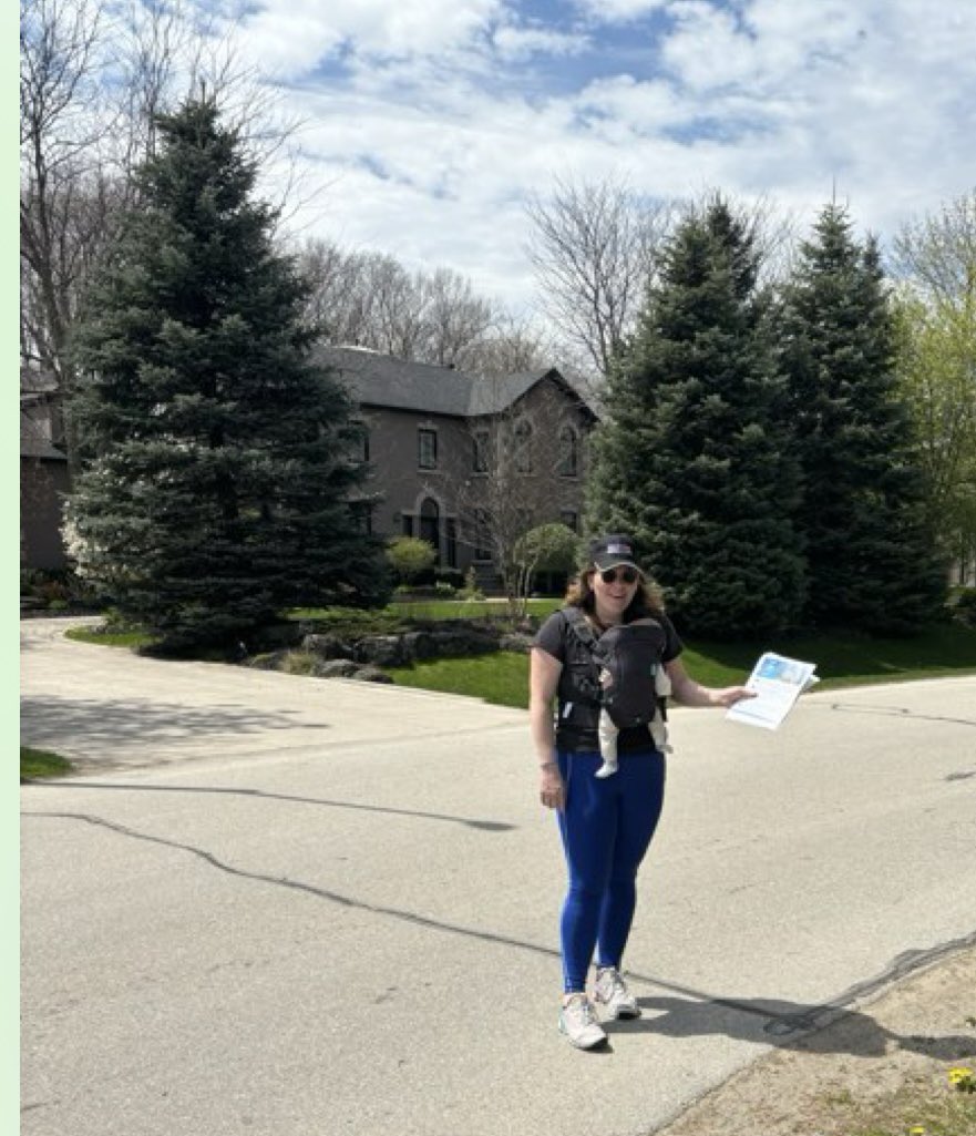 _sarahweaver's tweet image. It was a great day at the doors with @zeeinmilton!

The @OntarioPCParty is #gettingitdone for Milton by expanding GO train service and cutting traffic by building Highway 413.