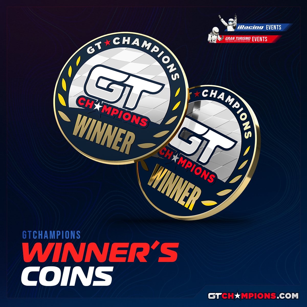 We are excited to reveal our new award coins for our GT7 and iRacing champions! No need to carry around a trophy to show friends and family, just whip this out of your pocket and let the bragging begin! See details below.
gtchampions.com/gtc-awards
#GTCHAMPIONS #GT7 #iRacing #GTCtv