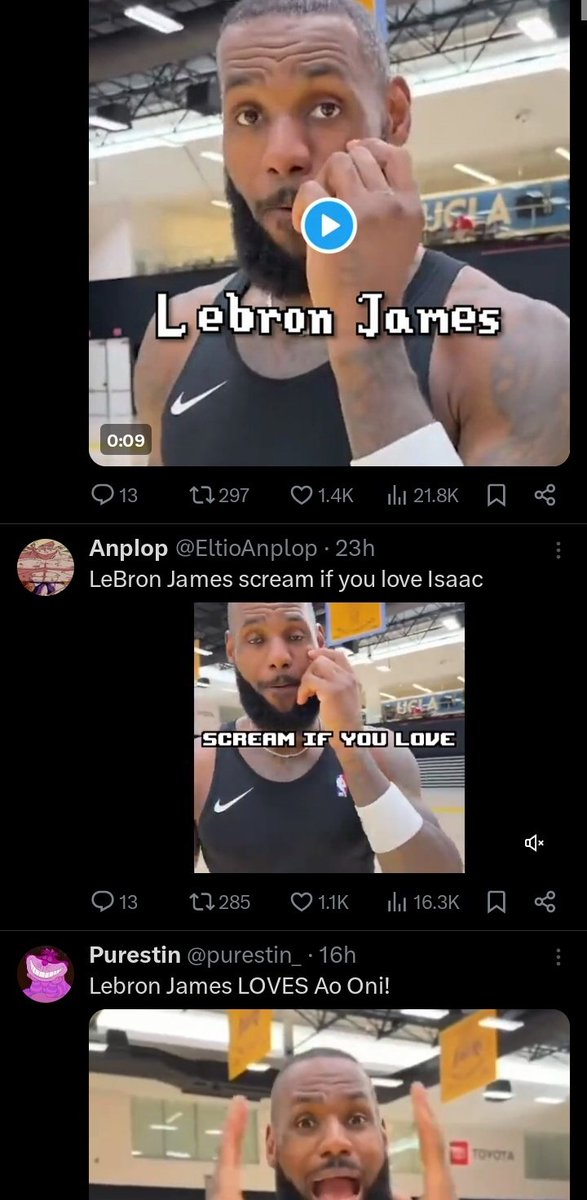 LeBron James scream if you love the exploitation