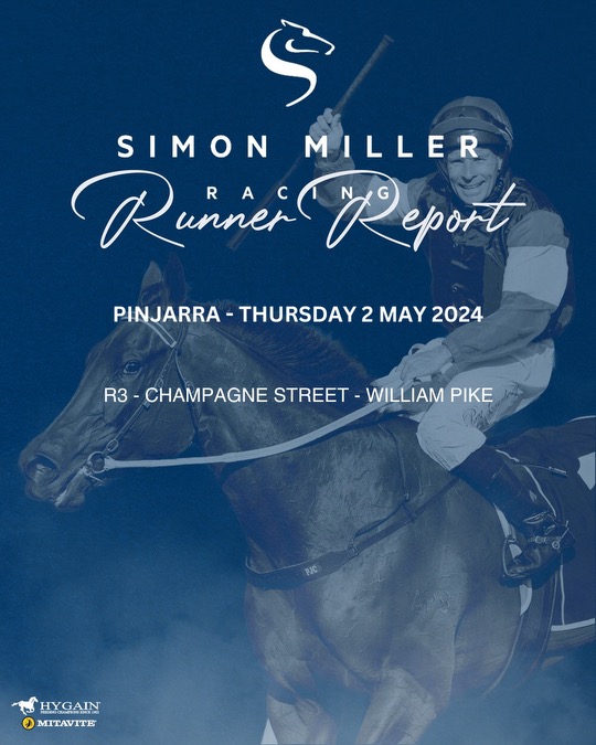 All eyes on Champagne Street and Pike today at #PinjarraPark! #SimonMillerRacing