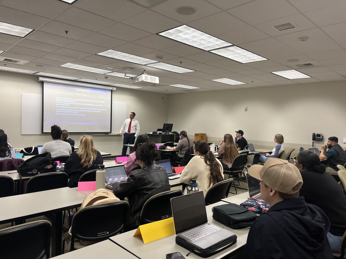 Deputy DA Hiraoka's presentations on the School Attendance Review Board (SARB) process & Fentanyl Awareness to @calbaptist's School of Education students are invaluable in equipping future educators with the knowledge & tools necessary for effective intervention & support.